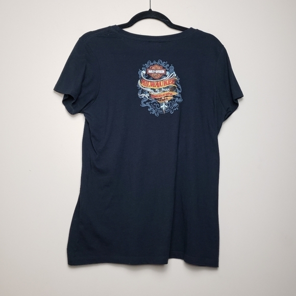 HARLEY DAVIDSON Black Graphic Milwaukee Tee - Picture 2 of 6